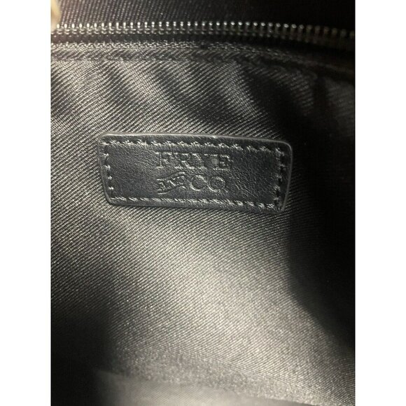 Frye and Co. Core Satchel Large Tote Black Faux Leather Bag - Picture 9 of 16